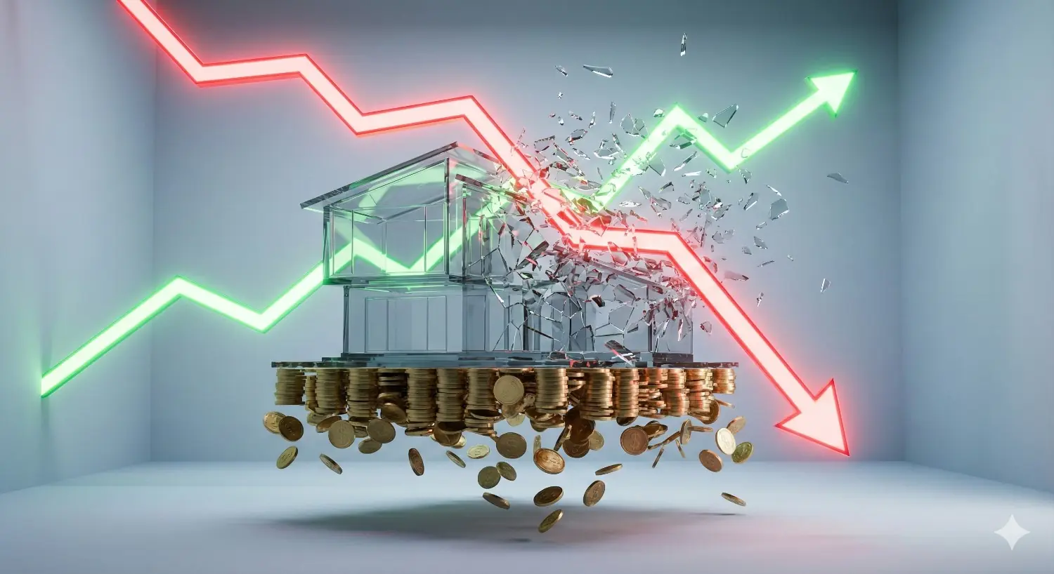 房市急凍!半年狂跌 26% 只是前菜?揭開建商不敢說的「死亡交叉」真相