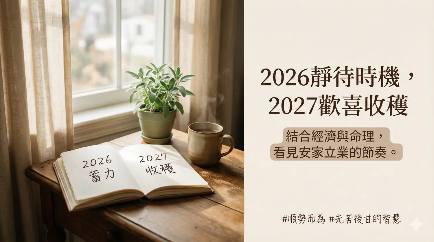 2026默默收貨，2027快樂收穫——從命理看房市節奏